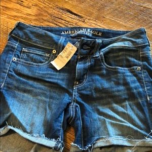 Jean shorts with tag